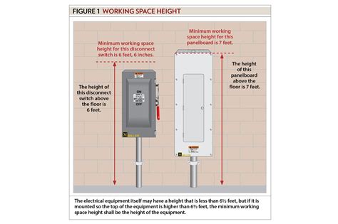 disconnect height from floor for electric enclosure|maximum height disconnect.